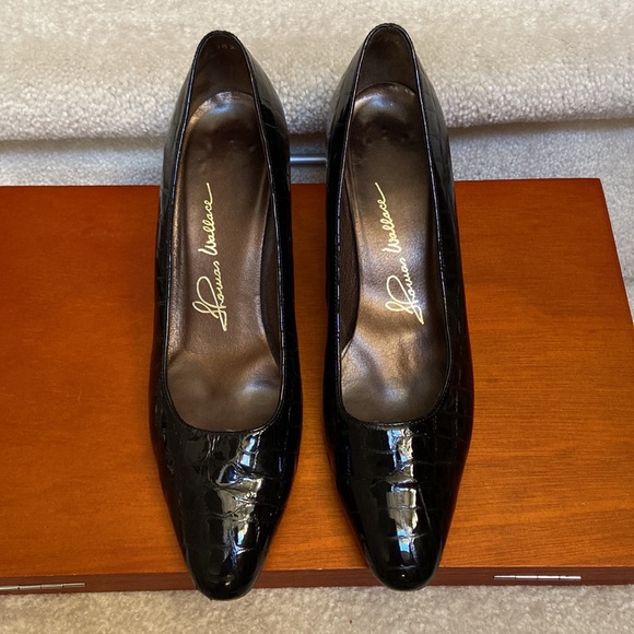 thomas wallace leather croc embossed pumps 8.5 N - Picture 4 of 12